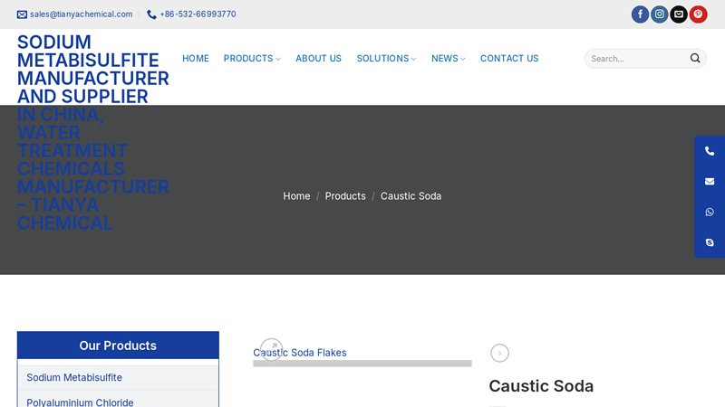 Caustic Soda Manufacturer and Supplier in China