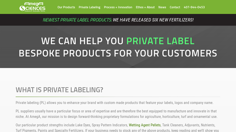 Chemical Private Labeling