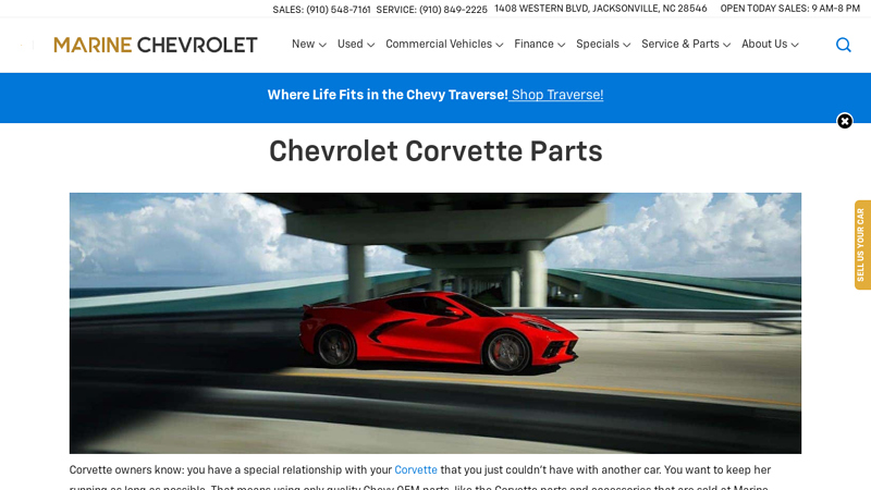 Chevy Corvette Parts and Accessories