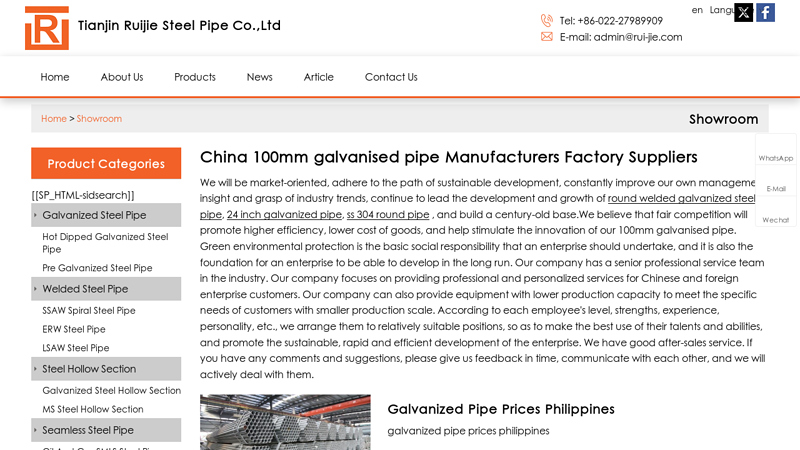 China 100mm galvanised pipe Manufacturers Factory Suppliers