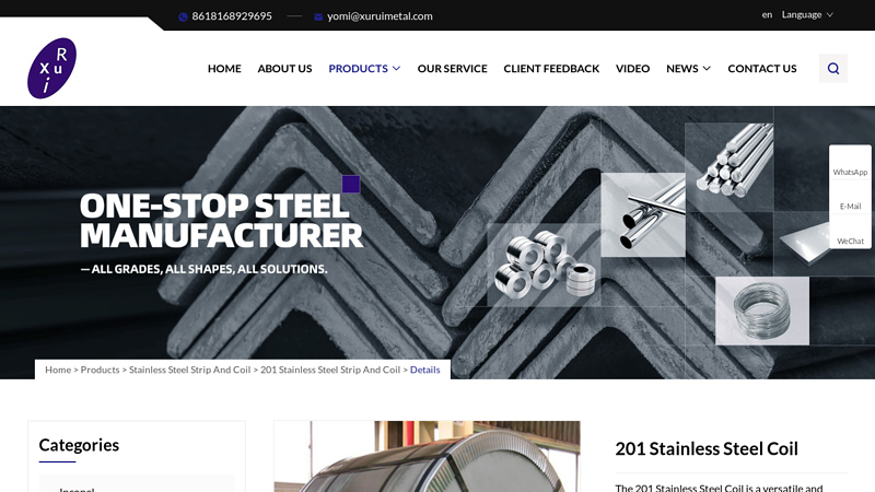 China 201 Stainless Steel Coil Manufacturers, Suppliers, Factory