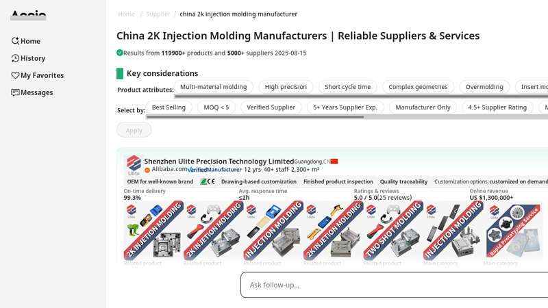 China 2K Injection Molding Manufacturers