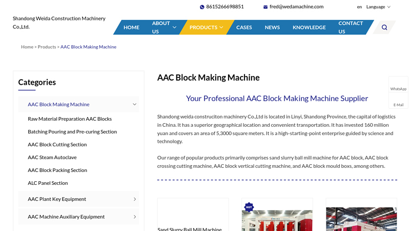 China AAC Block Making Machine Suppliers Factory
