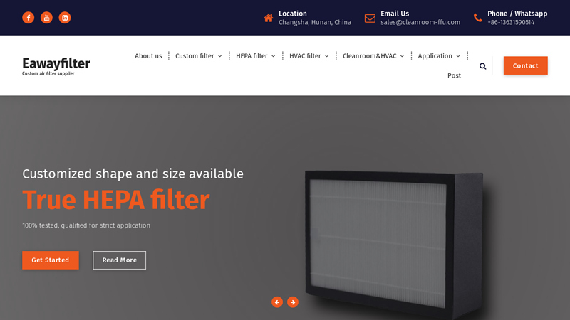 China air filter manufacturer