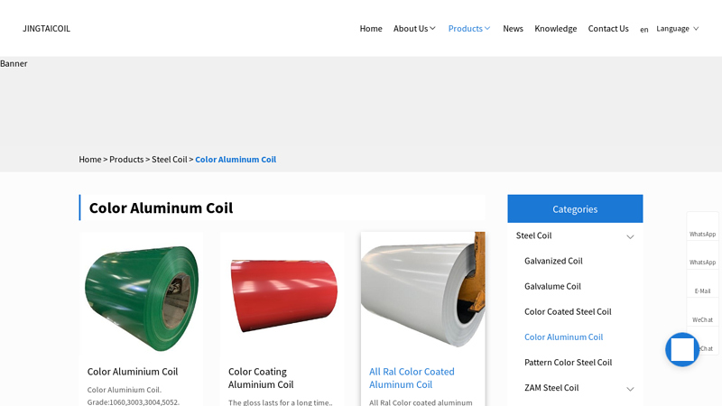 China Aluminum Steel Coil Suppliers, Manufacturers, Factory