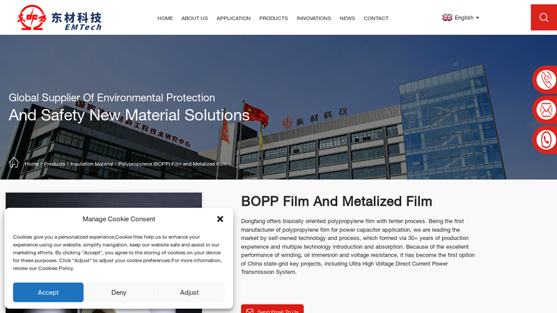 China BOPP Film and Metalized Film Manufacturer and Supplier