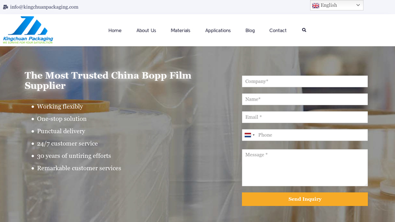 China Bopp Film Supplier
