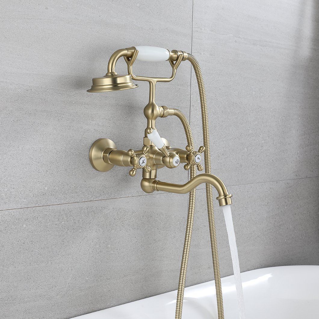 China brushed gold tub faucet Manufacturers Suppliers