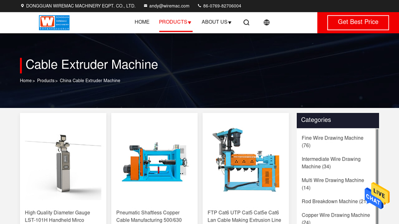 China Cable Extruder Machine