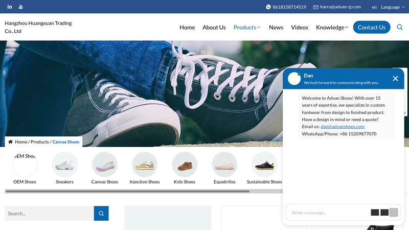 China Canvas Shoes Manufacturers, Factory