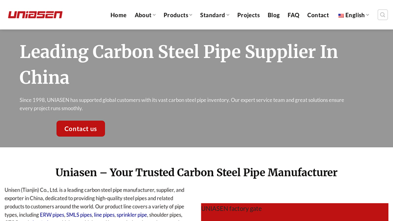 China Carbon Steel Pipe Supplier