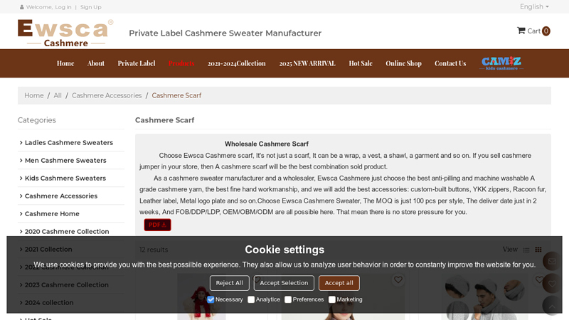 China Cashmere Scarf Manufacturers & Suppliers