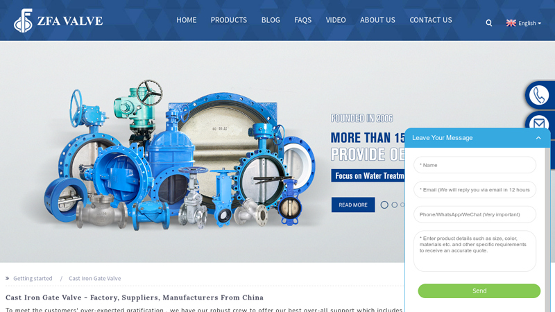 China Cast Iron Gate Valve Manufacturer and Factory, Exporter