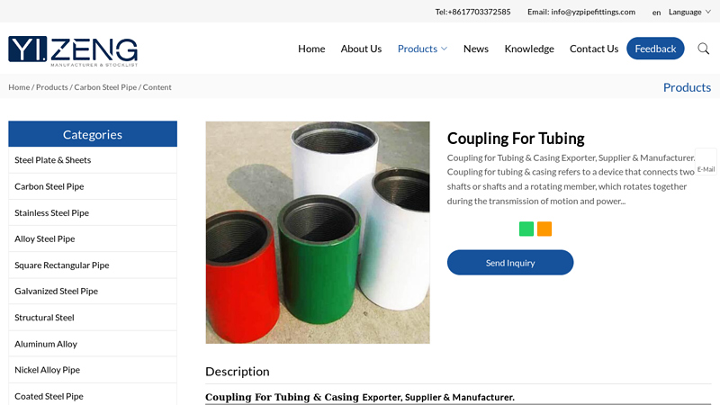 China Coupling For Tubing Suppliers, Manufacturers, Factory