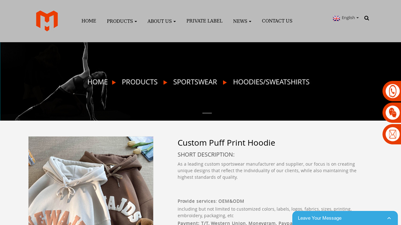 China Custom Puff Print Hoodie Manufacturer and Supplier