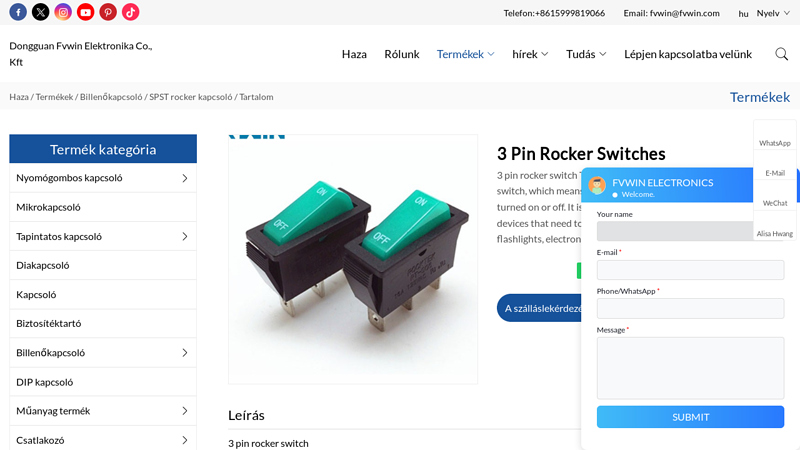 China Customized 3 Pin Rocker Switches Suppliers, Manufacturers ...