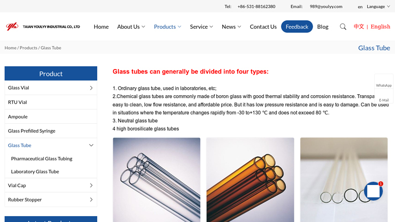 China Glass Tube Manufacturers Suppliers Factory