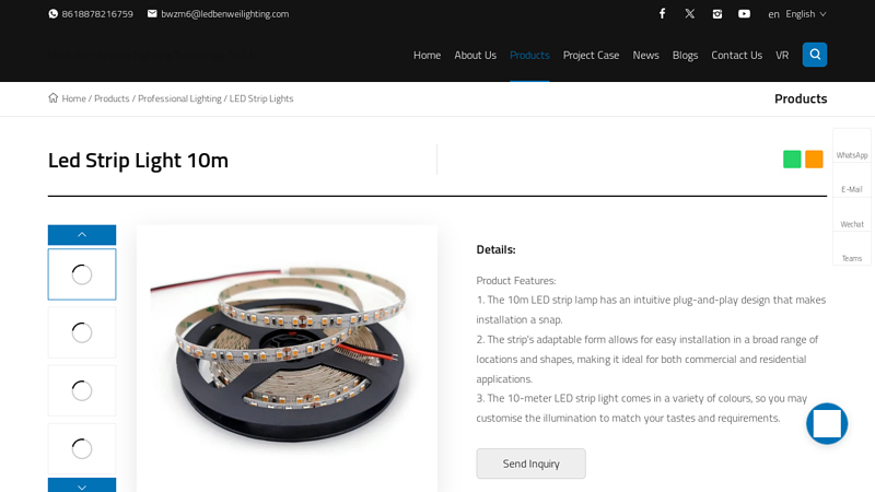 China Led Strip Light 10m Manufacturers Suppliers Factory