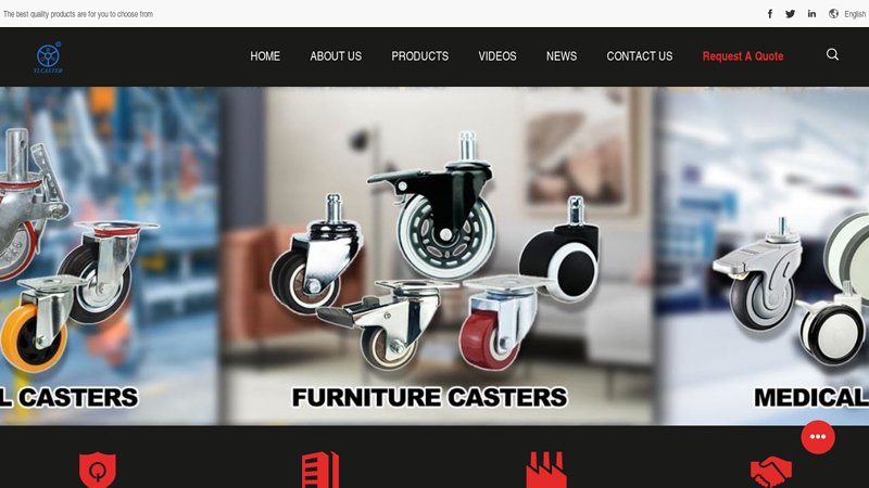 China Light Duty Casters & Medium Duty Casters factories