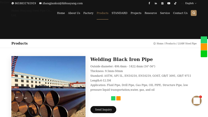 China Low Price Welding Black Iron Pipe Manufacturers Suppliers ...