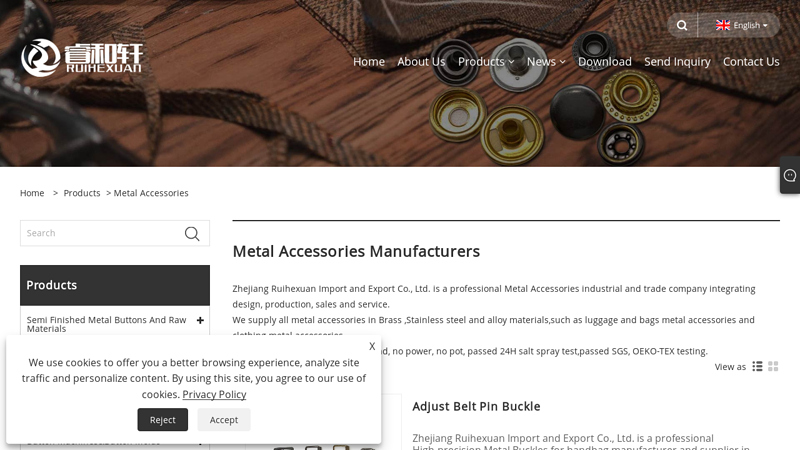 China Metal Accessories Manufacturers and Factory