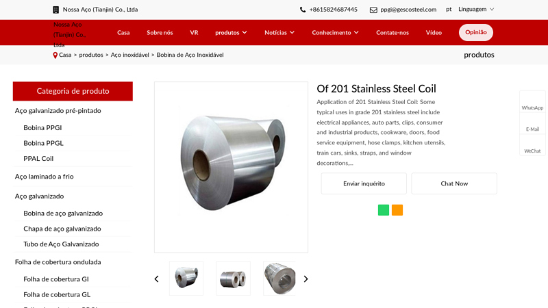 China Of 201 Stainless Steel Coil Suppliers, Manufacturers, Factory