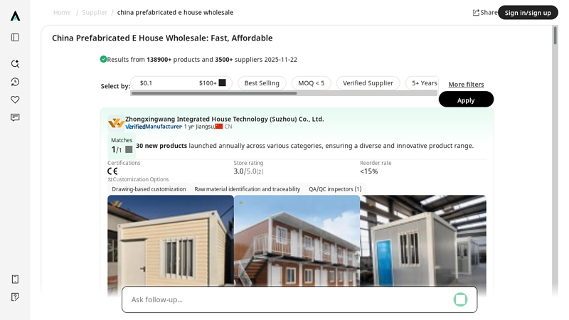 China Prefabricated E House Wholesale: Fast, Affordable
