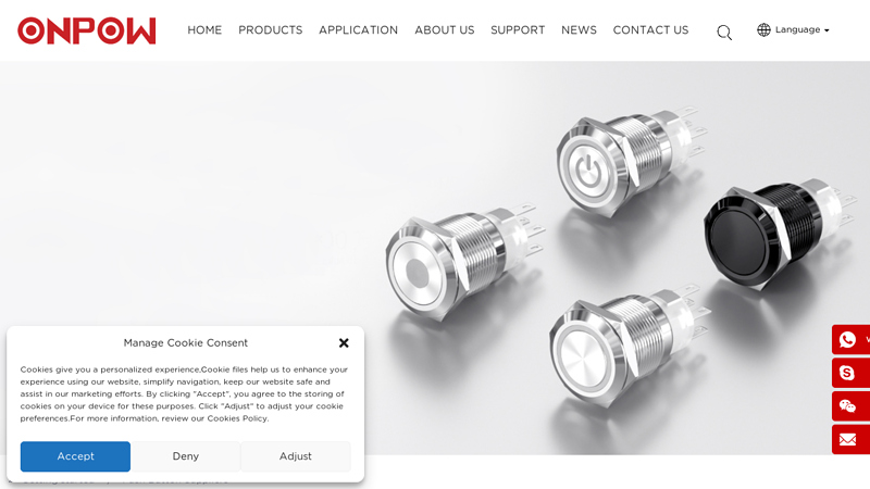 China Push Button Suppliers Manufacturer and ONPOW, Factory