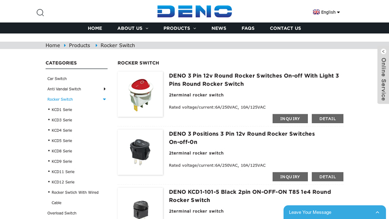 China Rocker Switch Manufacturers and Suppliers