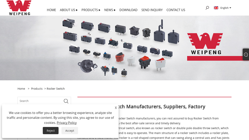 China Rocker Switch Suppliers, Manufacturers and Factory