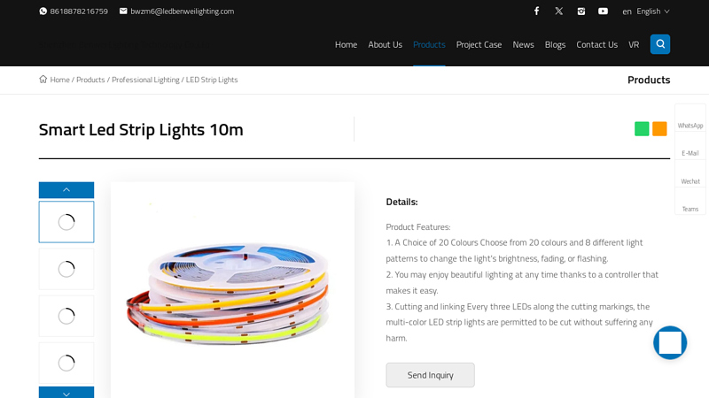 China Smart Led Strip Lights 10m Manufacturers Suppliers Factory ...