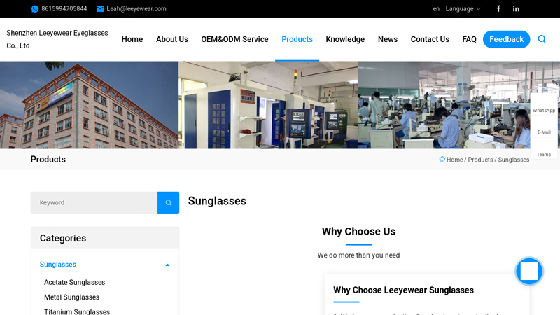 China Sunglasses Suppliers, Manufacturers, Factory