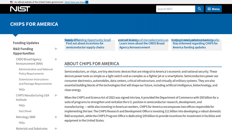 CHIPS FOR AMERICA