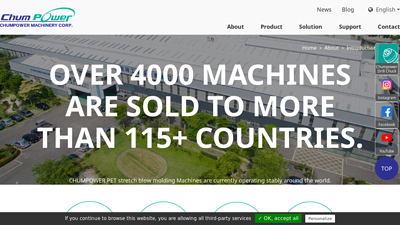 Taiwan PET bottle blowing machine manufacturer - CHUMPOWER