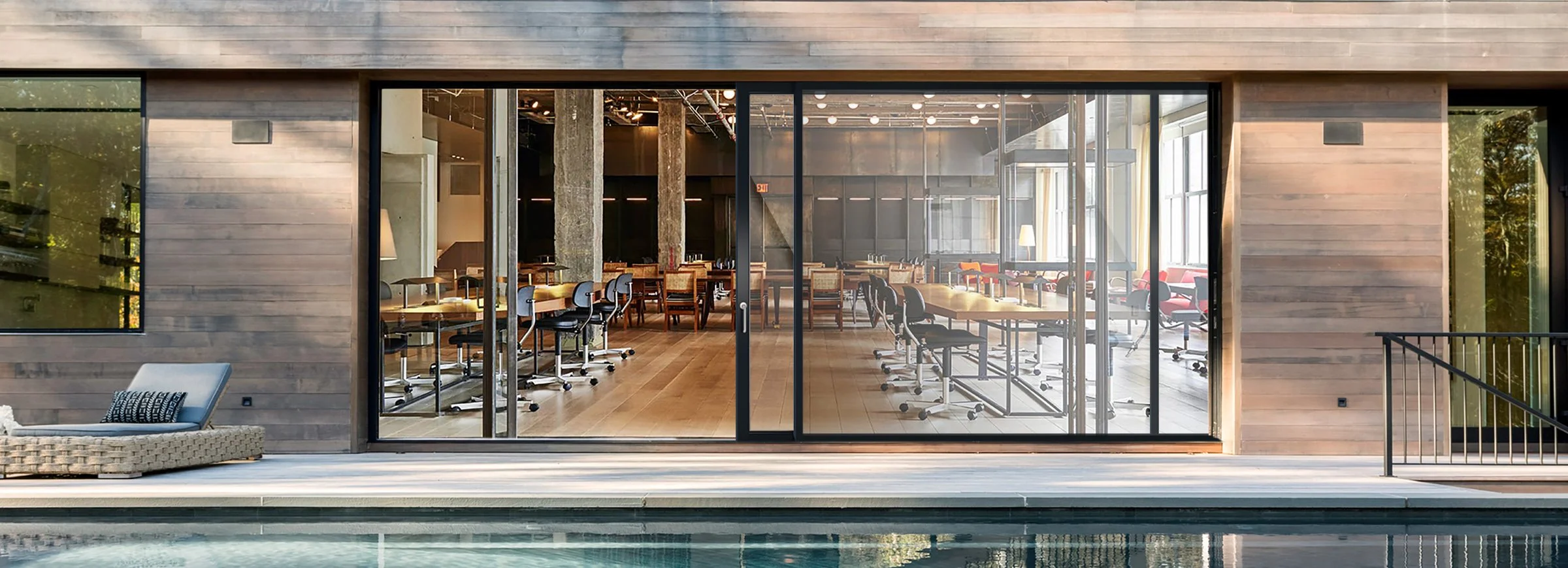 Commercial sliding doors