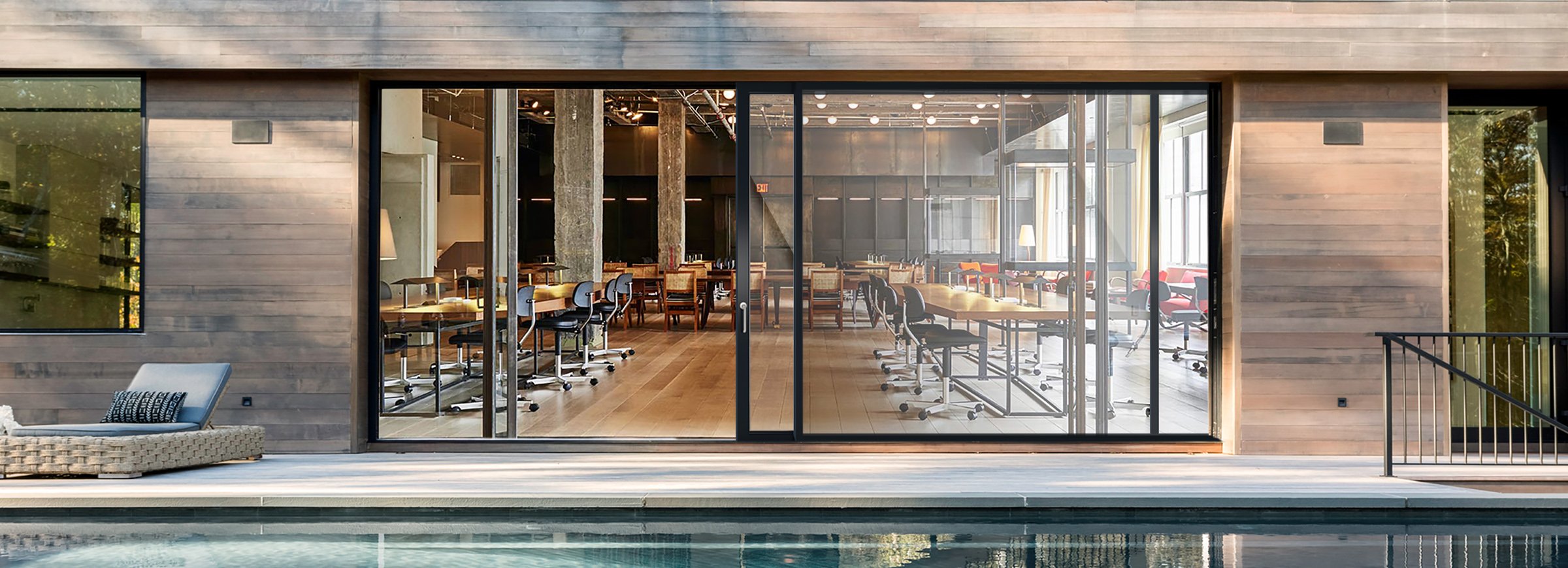 Commercial sliding doors