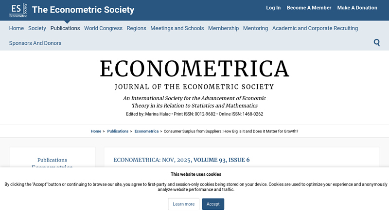 Consumer Surplus from Suppliers