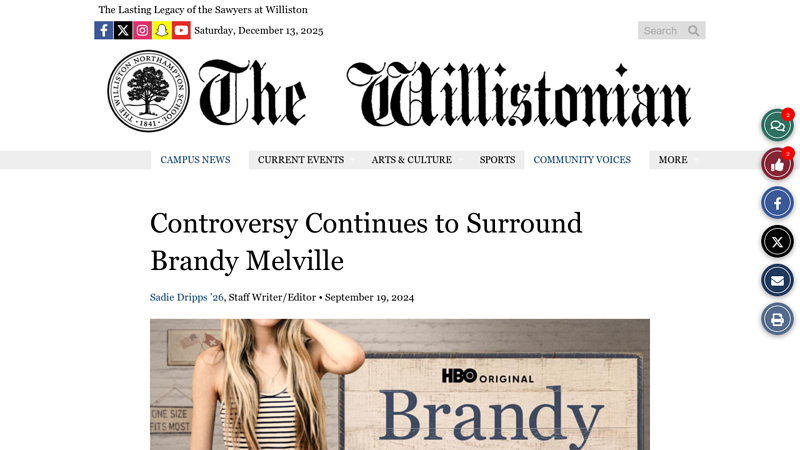 Controversy Continues to Surround Brandy Melville