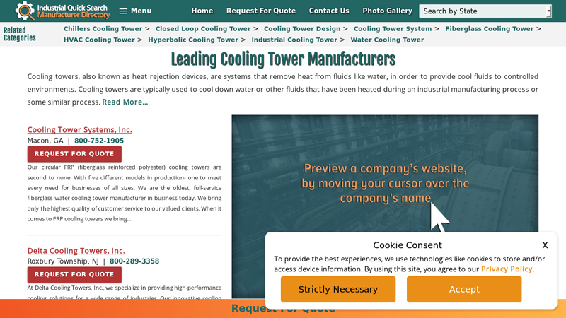 Cooling Tower Manufacturers