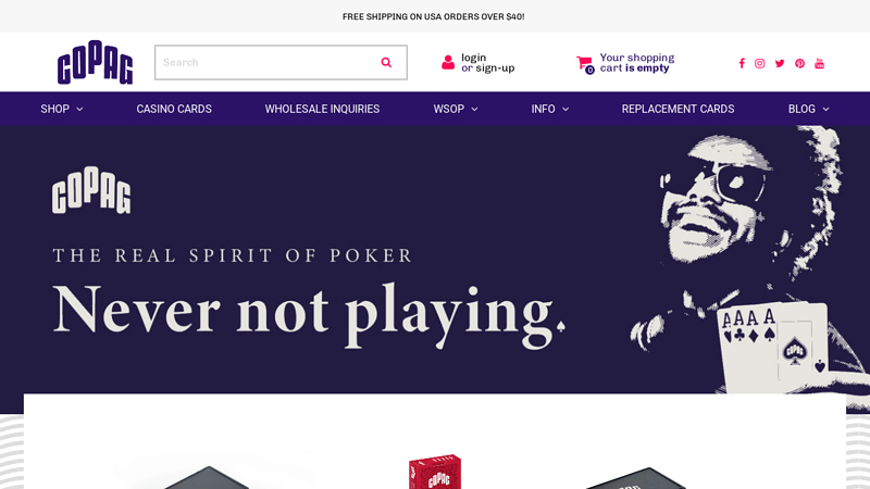 Copag USA, Inc.: Buy Plastic Playing Cards