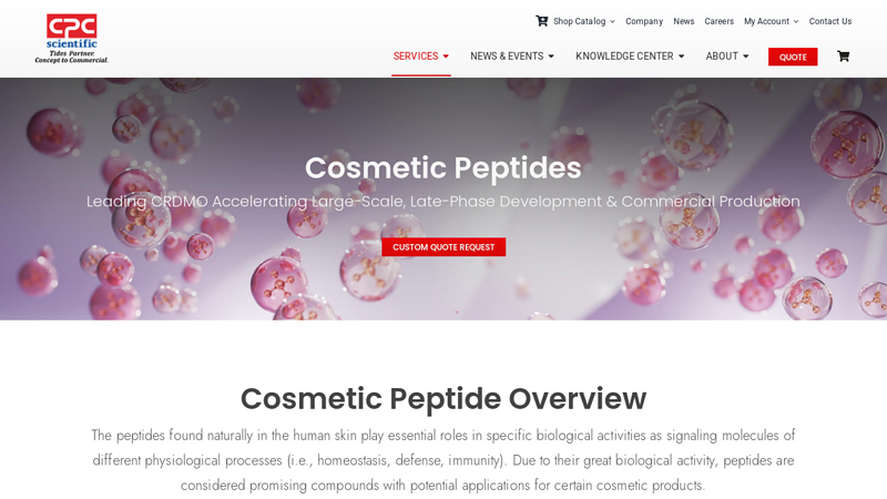 Cosmetic Peptides