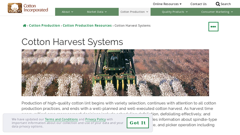 Cotton Harvest Systems