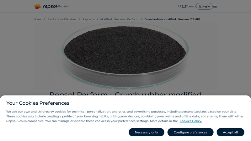 Crumb rubber modified bitumens (CRMB)