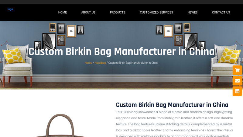Custom Birkin Bag Manufacturer In China