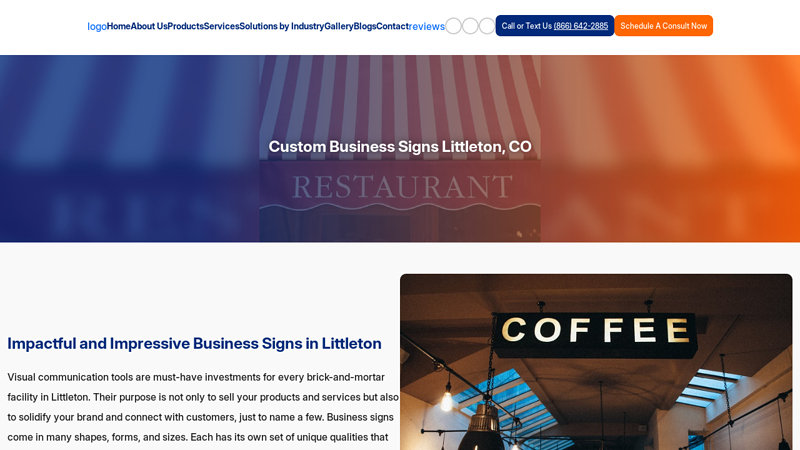 Custom Business Signs Littleton, CO