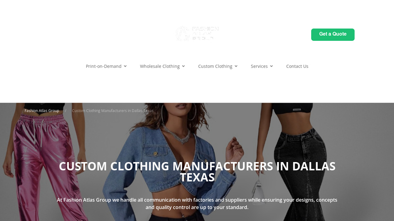 Custom Clothing Manufacturers in Dallas Texas