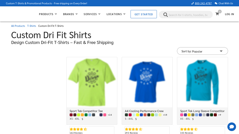 Custom Dri Fit T-Shirts