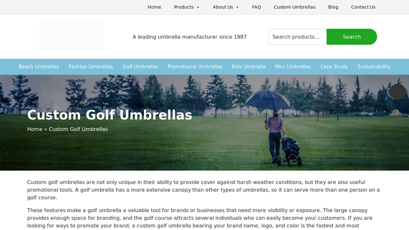 Custom Golf Umbrellas