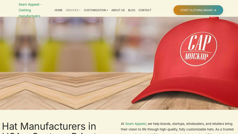 Custom Hat Manufacturers USA