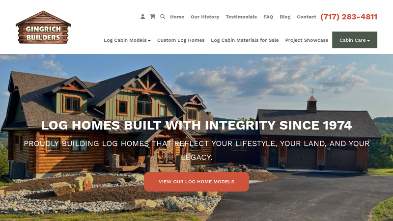 Custom Log Homes for Sale